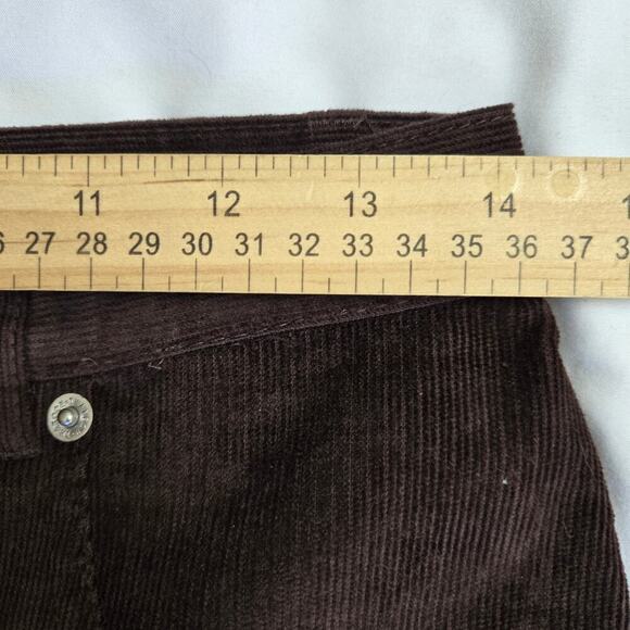 NWT Thakoon Womens Corduroy Straight-Leg Pants Brown Size 8 Designer Minimalist - Picture 10 of 12